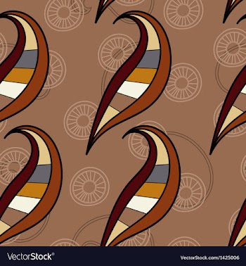 Seamless texture with curled elements vector image