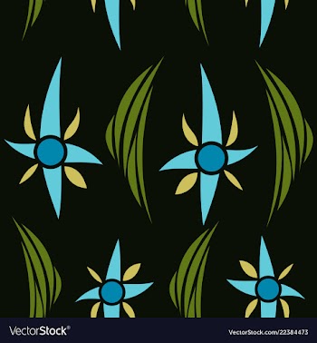 Seamless texture with floral background vintage vector image