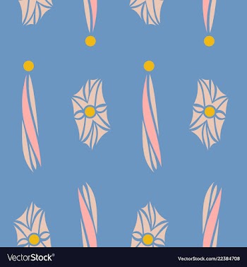Seamless texture with floral background vintage vector image