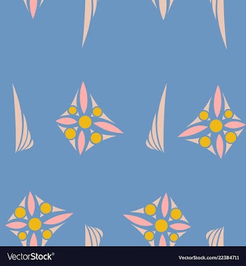 Seamless texture with floral background vintage vector image
