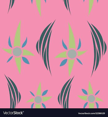 Seamless texture with floral background vintage vector image
