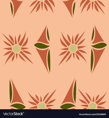 Seamless texture with floral background vintage vector image