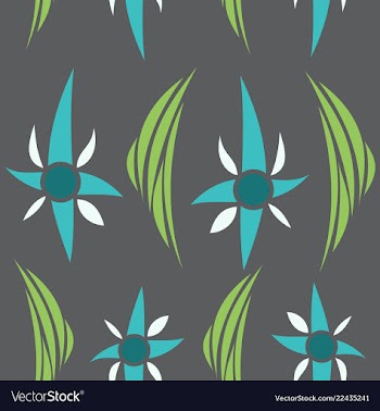 Seamless texture with floral background vintage vector image