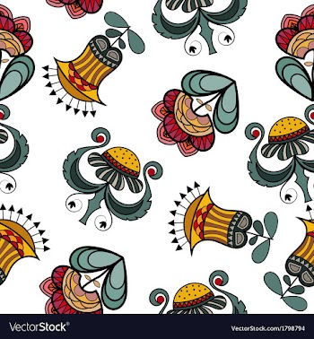 Seamless texture with flowers vector image