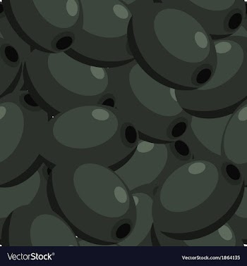 Seamless texture with fruits of the olive tree vector image