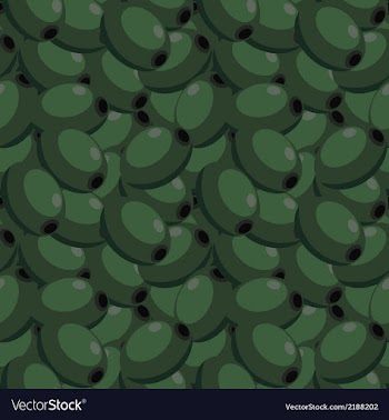 Seamless texture with olives vector image