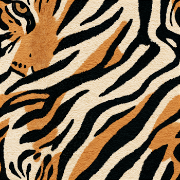 Seamless Tiger Stripe Pattern