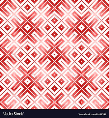 Seamless traditiona ornament made by circles vector image
