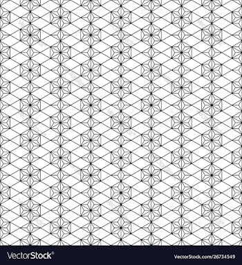 Seamless traditional japanese geometric ornament vector image
