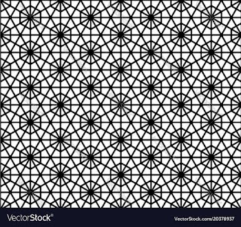 Seamless traditional japanese ornament kumiko vector image