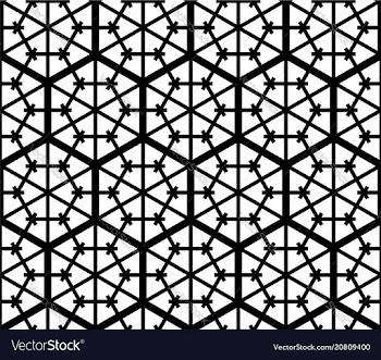 Seamless traditional japanese ornament kumiko vector image
