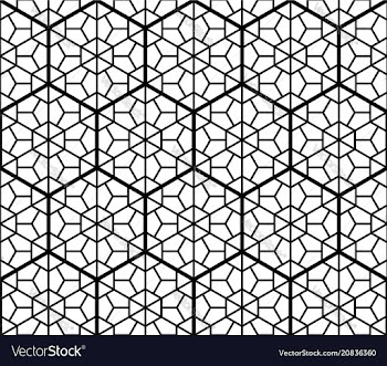 Seamless traditional japanese ornament kumiko vector image