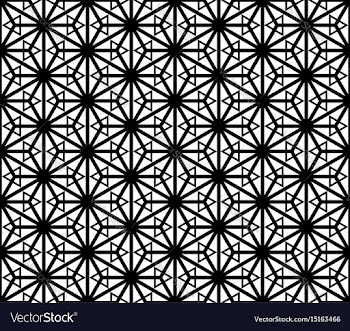 Seamless traditional japanese ornament kumiko zaik vector image