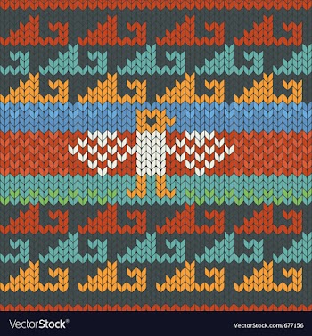 Seamless traditional peru knitting pattern vector image