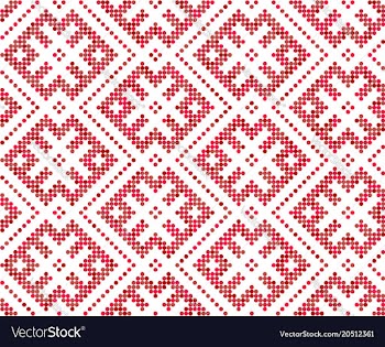 Seamless traditional russian and slavic ornament vector image