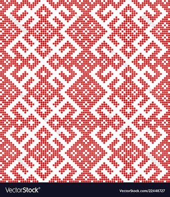 Seamless traditional russian ornament vector image
