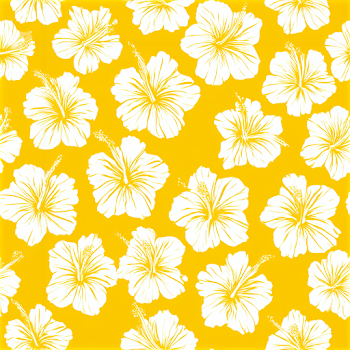 Seamless Tropical Hibiscus Flower Pattern