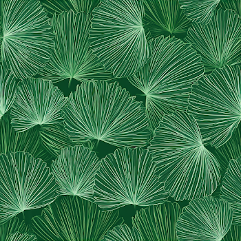Seamless Tropical Palm Leaf Pattern