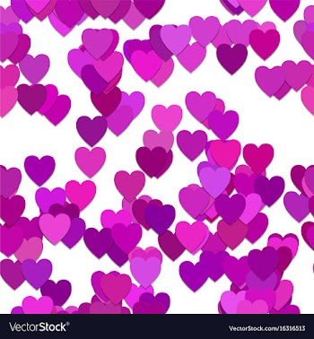 Seamless valentines day background pattern - from vector image