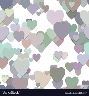 Seamless valentines day background pattern vector image