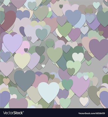 Seamless valentines day background pattern vector image