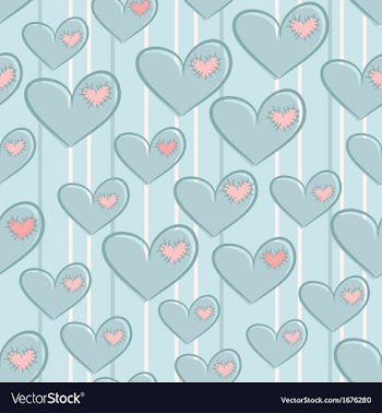 Seamless Valentines Day pattern with hearts vector image