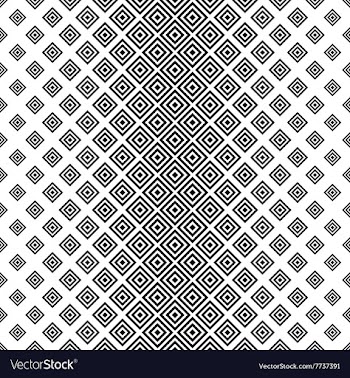 Seamless vertical black white square pattern vector image
