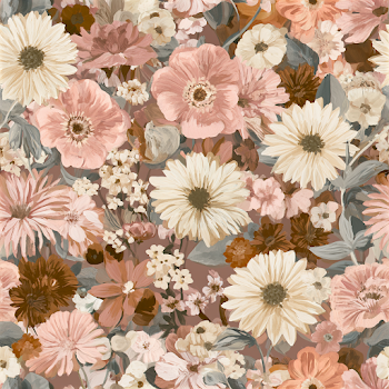 Seamless Vintage Floral Textile Pattern