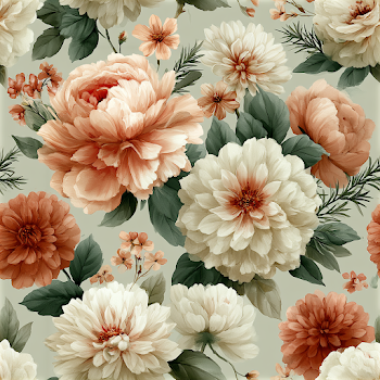Seamless Watercolor Botanical Pattern