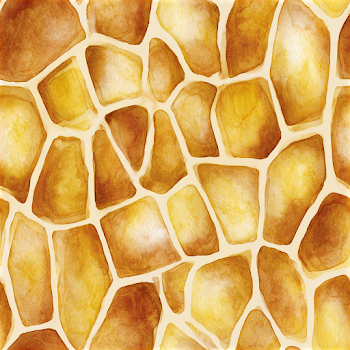 Seamless Watercolor Giraffe Skin Pattern
