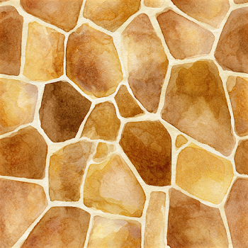 Seamless Watercolor Giraffe Skin Pattern