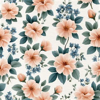 Seamless Watercolor Wild Rose Pattern