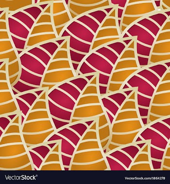 Seamless with leafs vector image