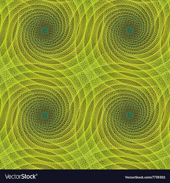 Seamless yellow fractal pattern background vector image