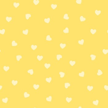 Seamless yellow heart pattern vector