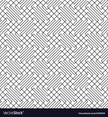 Seamless zig zag line grid pattern background vector image
