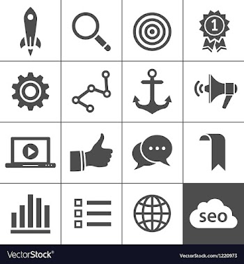 search engine optimization icon set