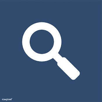 Search icon isolated on blue background | Free stock vector - 457712