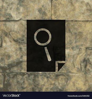 Search in file icon symbol Flat modern web design vector image