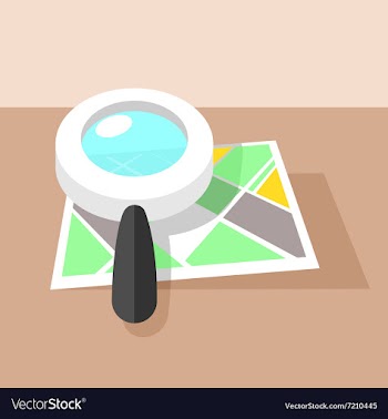 Search map location vector image