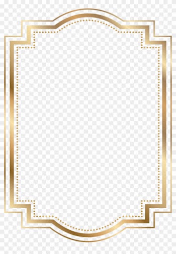 Seascape Clipart Border - Gold Frame Clipart Png