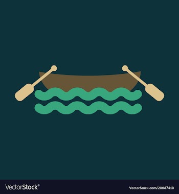 Seascape - wooden boat marine summer tropical vector image