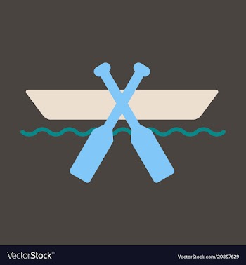 Seascape - wooden boat marine summer tropical vector image