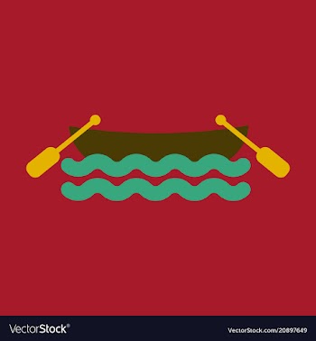Seascape - wooden boat marine summer tropical vector image
