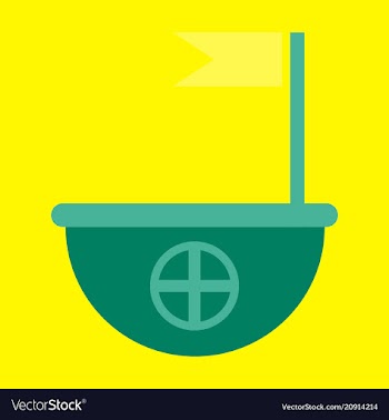 Seascape - wooden boat marine summer tropical vector image