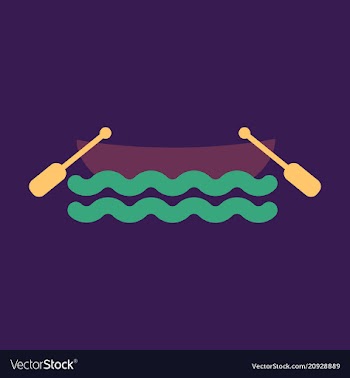 Seascape - wooden boat marine summer tropical vector image