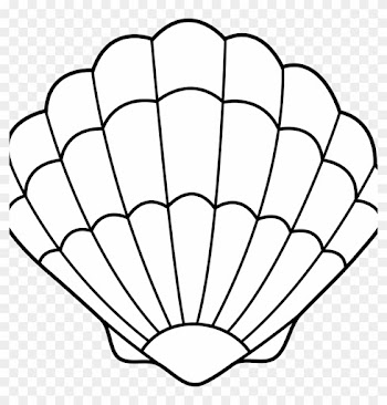 Seashell Clipart Seashell Lineart Free Clip Art Clip - Seashell Template Free Printable