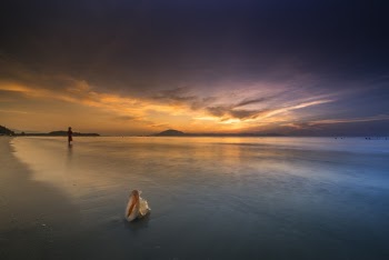 Seashore During Golden Hour