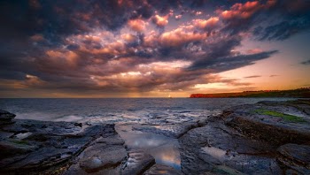 Seashore during Sunset