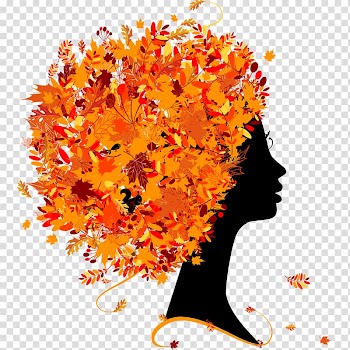 Season Autumn Summer , Leaves flowers silhouettes transparent background PNG clipart